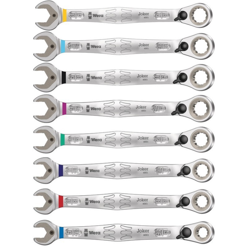 Wera 6001 Joker Switch 8 Cırcırlı Yıldız Açıkağız Kombine Anahtar Set 1 8P Emperyal 05020093001