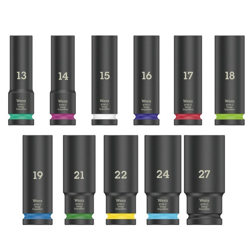 Wera 8790 C Impaktor 1/2" Derin Lokma Set 1 11P 05004841001