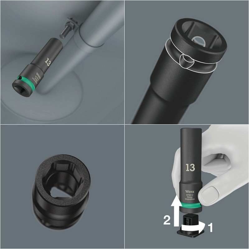 Wera 8790 C Impaktor 1/2" Derin Lokma Set 1 11P 05004841001