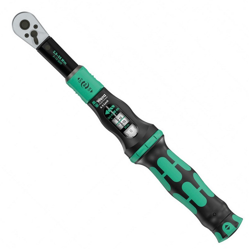 Wera Click-Torque Lock A5 1/4" Kare 2.5-25Nm Ayarlanabilir Tork Anahtarı 05075690001