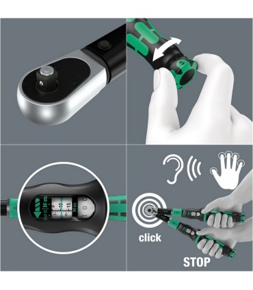 Wera Click-Torque Lock A5 1/4" Kare 2.5-25Nm Ayarlanabilir Tork Anahtarı 05075690001