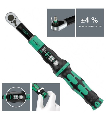 Wera Click-Torque Lock A6 1/4" Altıgen 2.5–25Nm Ayarlanabilir Tork Anahtarı 05075691001