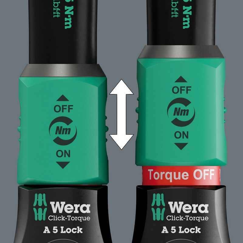 Wera Click-Torque Lock A6 1/4" Altıgen 2.5–25Nm Ayarlanabilir Tork Anahtarı 05075691001