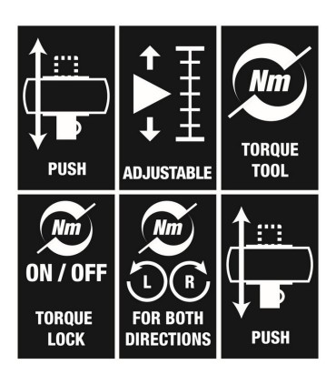 Wera Click-Torque Lock A6 1/4" R/L İtmeli Altıgen Sürücü 2.5–25Nm Tork Anahtarı 05075694001