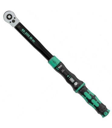 Wera Click-Torque Lock C3 1/2" R/L İtmeli Sürücü 40-200Nm Tork Anahtarı 05075695001
