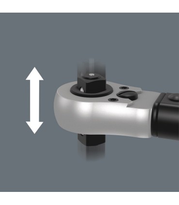 Wera Click-Torque Lock C3 1/2" R/L İtmeli Sürücü 40-200Nm Tork Anahtarı 05075695001