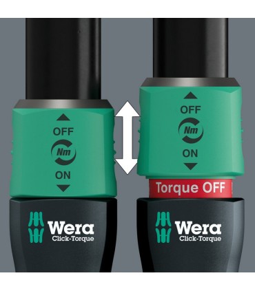 Wera Click-Torque Lock C3 1/2" R/L İtmeli Sürücü 40-200Nm Tork Anahtarı 05075695001