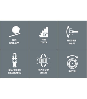 Wera 8000 B Zyklop Cırcır SB 3/8" Sürücü 05073261001