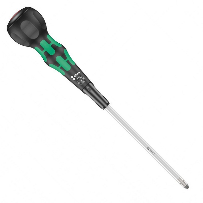 Wera 1850 Kraftform BallGrip/Yumru Saplı Yıldız Tornavida PH2 150mm 05007907001