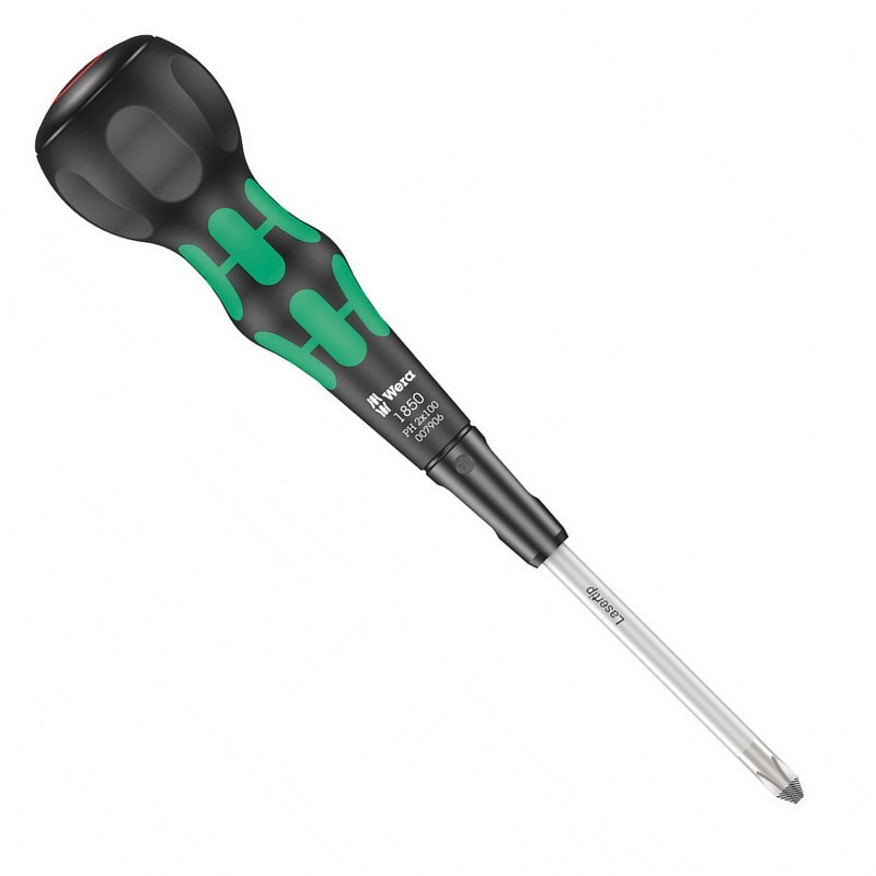 Wera 1850 Kraftform BallGrip/Yumru Saplı Yıldız Tornavida PH2 100mm 05007906001