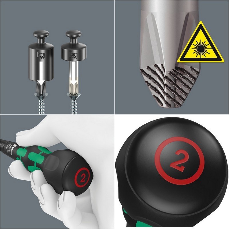 Wera 1850 Kraftform BallGrip/Yumru Saplı Yıldız Tornavida PH1 80mm 05007905001