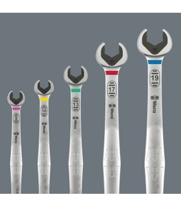 Wera 6007 Joker 5 Set 1 Açıkağız Cırcırlı Kombine Anahtar Set Uzun 5P 05020380001