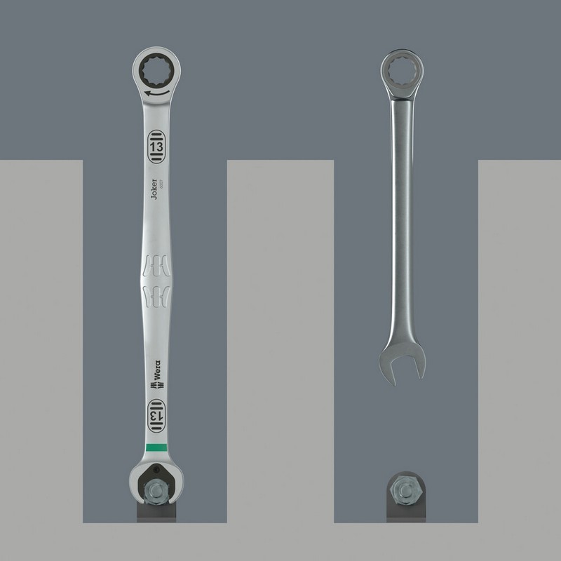 Wera 6007 Joker Açıkağız Cırcırlı Kombine Anahtar 17x304mm 05020353001