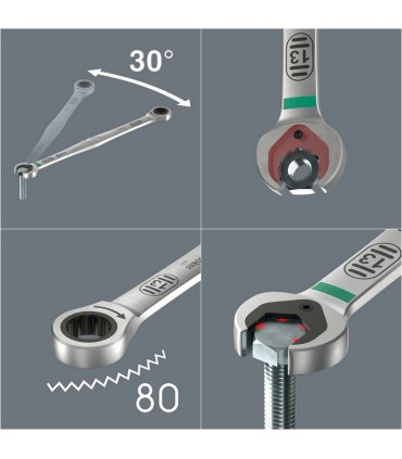 Wera 6007 Joker Açıkağız Cırcırlı Kombine Anahtar 17x304mm 05020353001