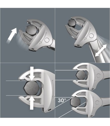 Wera 6006 Joker M/L Kendinden Ayarlı Çift Açıkağız Kurbağacık Anahtar 13-19mm 05020331001