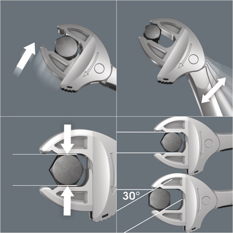 Wera 6006 Joker XS/S Kendinden Ayarlı Çift Açıkağız Kurbağacık Anahtar 7-13mm 05020330001