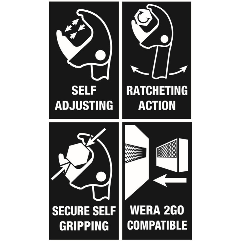 Wera 6006 Joker XS/S Kendinden Ayarlı Çift Açıkağız Kurbağacık Anahtar 7-13mm 05020330001