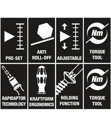 Wera 7443/12 Lastik Basınç Kontrol Sistemleri/Montaj Kiti 12P 05074746001