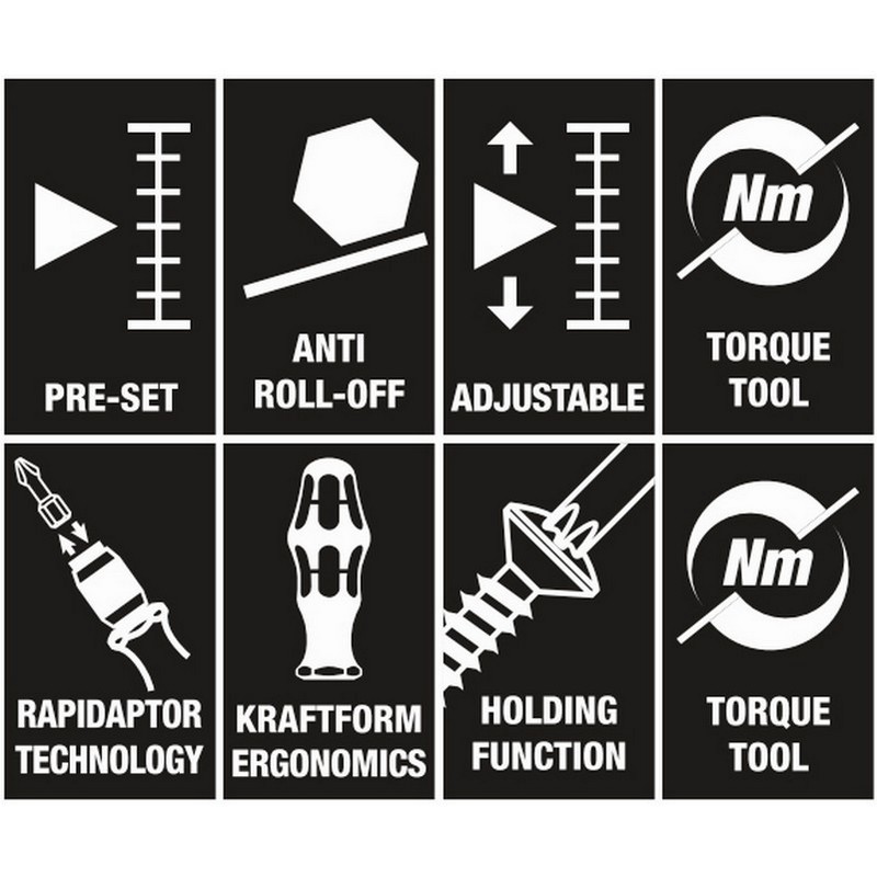 Wera 7443/12 Lastik Basınç Kontrol Sistemleri/Montaj Kiti 12P 05074746001