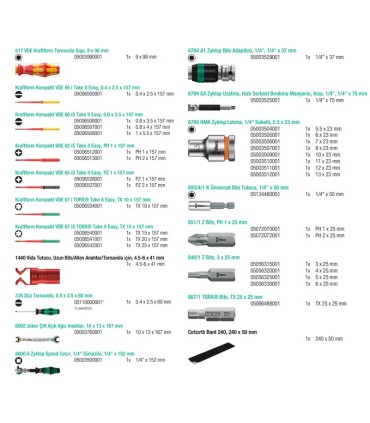Wera W2 Tamir Seti Kraftform Kompakt 05135870001