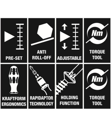 Wera 7443/61/9 Lastik Basınç Kontrol Sistemleri/Montaj Kiti 9P 05074745001