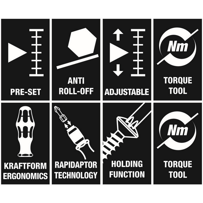 Wera 7443/61/9 Lastik Basınç Kontrol Sistemleri/Montaj Kiti 9P 05074745001