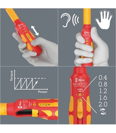 Wera KF Kompakt VDE Safe-Torque Speed 0.4-4Nm Kontrol Kabini Set 1 23P 05006633001