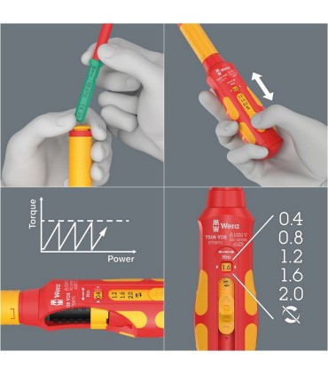 Wera KF Kompakt VDE Safe-Torque Speed 0.4-4Nm Kontrol Kabini Set 1 23P 05006633001