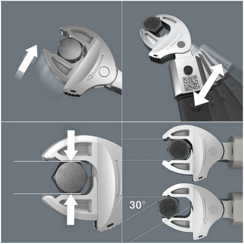 Wera 7870 Joker M Kendinden Ayarlı Açıkağız 9x12 Tork Ucu 13-16mm 05020176001