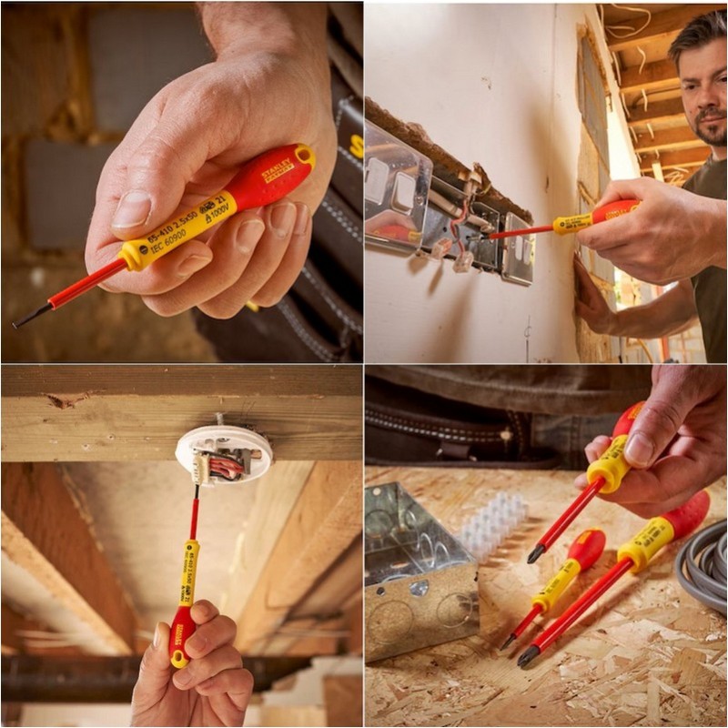 Stanley FatMax 0-65-441 VDE İzole Düz Yıldız Tornavida Seti 6P