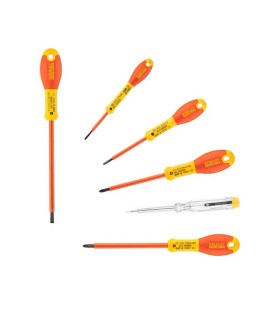 Stanley FatMax 0-65-441 VDE İzole Düz Yıldız Tornavida Seti 6P