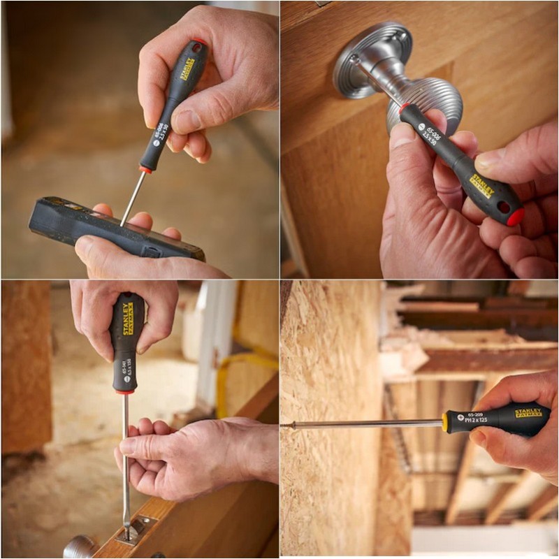 Stanley FatMax 0-65-438 Düz Yıldız Pozidriv Tornavida Seti 7P