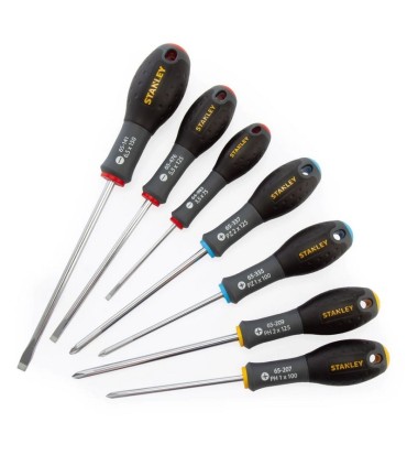 Stanley FatMax 0-65-438 Düz Yıldız Pozidriv Tornavida Seti 7P