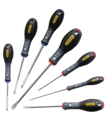 Stanley FatMax 0-65-438 Düz Yıldız Pozidriv Tornavida Seti 7P