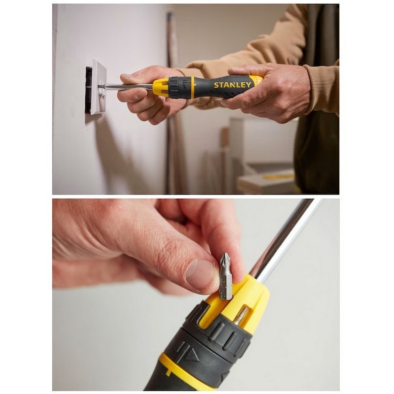 Stanley 0-68-010 Dynagrip Cırcırlı Tornavida Bits Seti 11P
