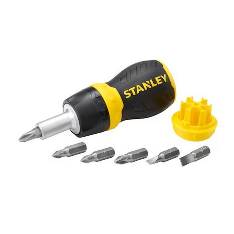Stanley 0-66-358 Cırcırlı Topaç Tornavida Bits Seti PZ PH SL 6P