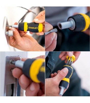 Stanley 0-66-358 Cırcırlı Topaç Tornavida Bits Seti PZ PH SL 6P