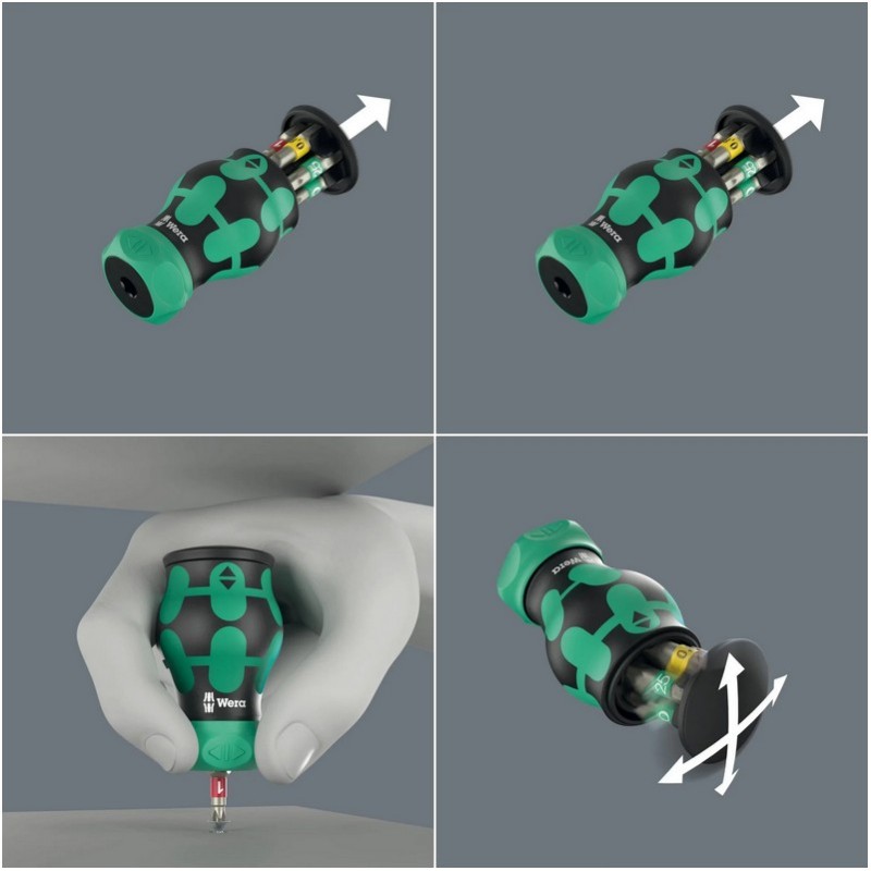 Wera KF Kompakt Stubby RA1 Tornavida Bits Seti 05008891001