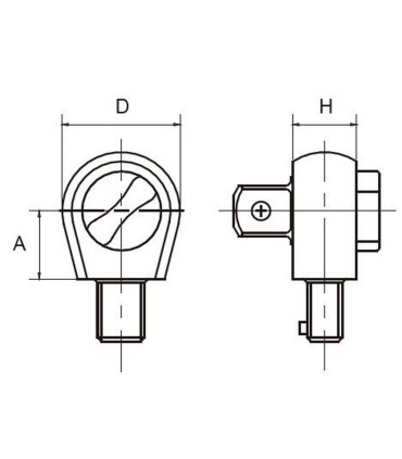 NovaTork DH9120 1/4" Kare Sürücülü 9X12mm Yön Mandallı Cırcır